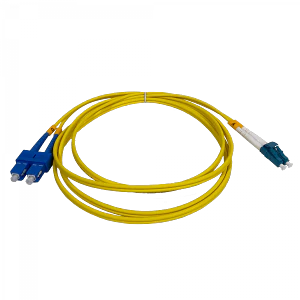 Jumper Cable Fibra 9/125um 3mm 2mt LC-SC/UPC MonoModo SM Duplex 