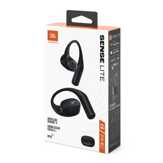 Auriculares JBL Sense Lite TWS Open Ear Negros - IP54, 32h, 4 Mic, Bluetooth 5.4 6