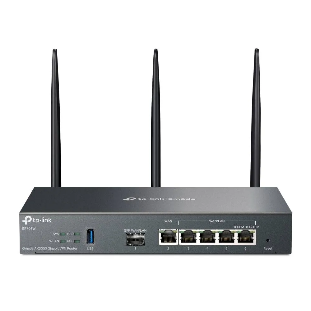 TP-LINK ER706W V1 - Enrutador inalámbrico conmutador de 4 puertos - 1GbE - Puertos WAN: 6 - Wi-Fi 6 2
