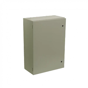 Caja metalica Tibox ST5-725 700x500x250mm 2 chapas IP66 beige con placa