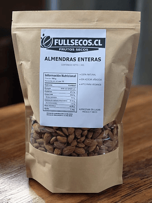 Almendras Enteras 1 Kilo.