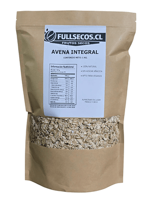 Avena Integral 1 Kilo.