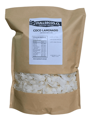 Coco Laminado Natural 1 Kilo.