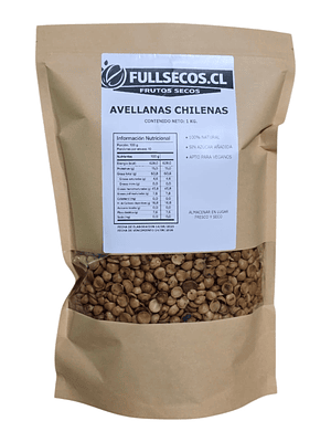 Avellanas Chilenas Tostadas 1 Kilo