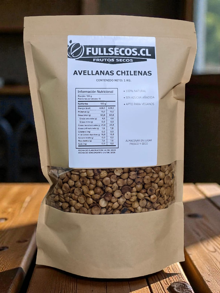 Avellanas Chilenas Tostadas 1 Kilo 3