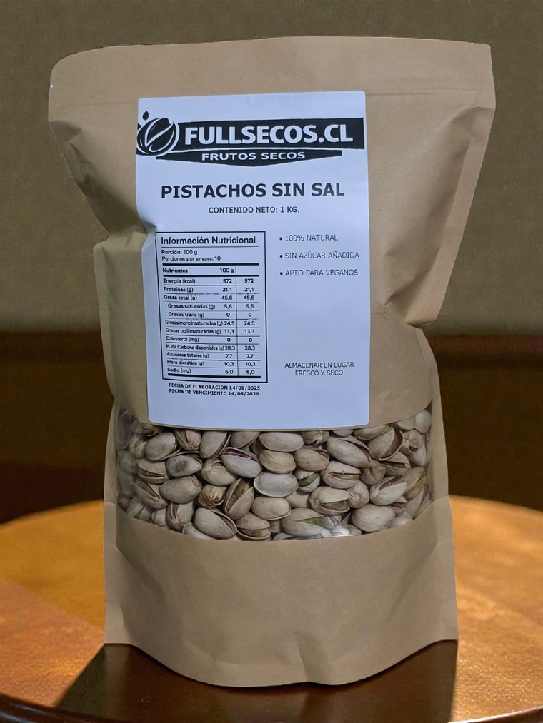 Pistachos sin Sal 1 Kilo. 3