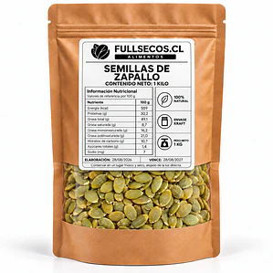 Semillas de Zapallo 1 Kilo.