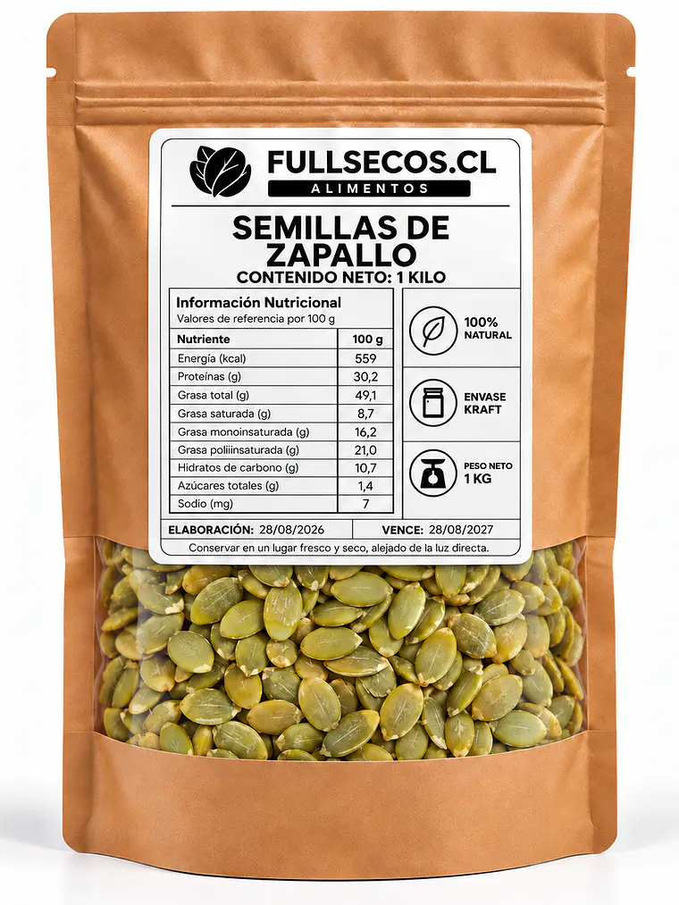 Semillas de Zapallo 1 Kilo. 1