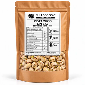Pistachos sin Sal 1 Kilo.