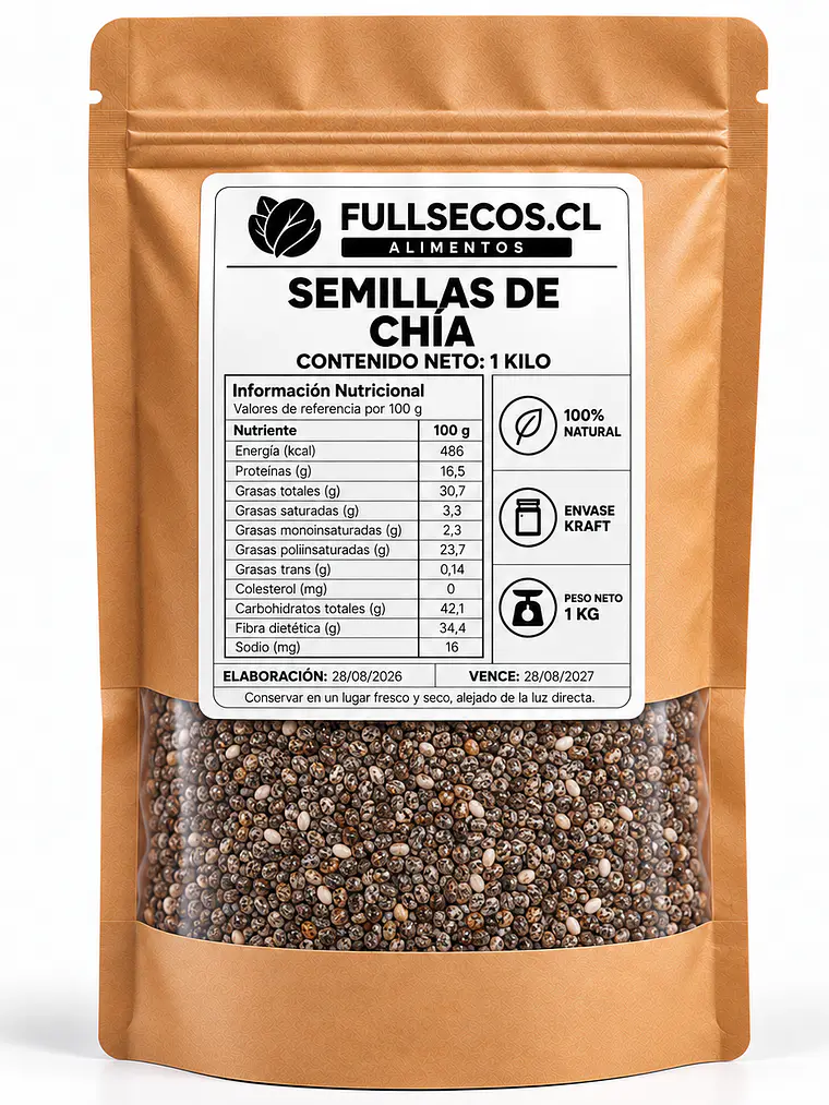 Semillas de Chia 1 Kilo. 1