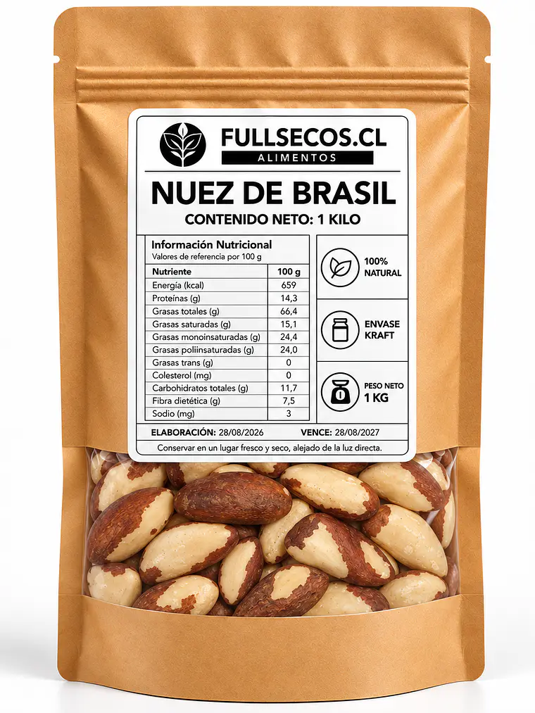 Nuez de Brasil 1 Kilo. 1