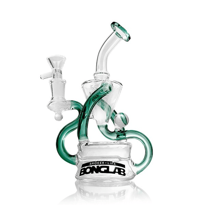 BongLab Recycler KM8 Viper Rig Teal 21cm 1