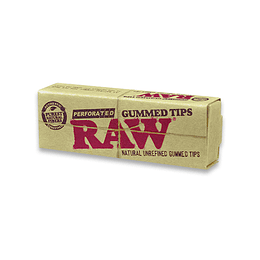  RAW Perforated Gummed Tips - Boquillas con pegamento