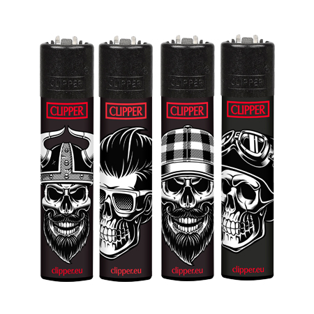 Encendedor Clipper ByN Skull