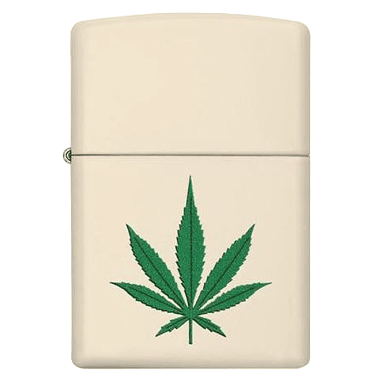 Encendedor Cream Matte Weed Zippo  1