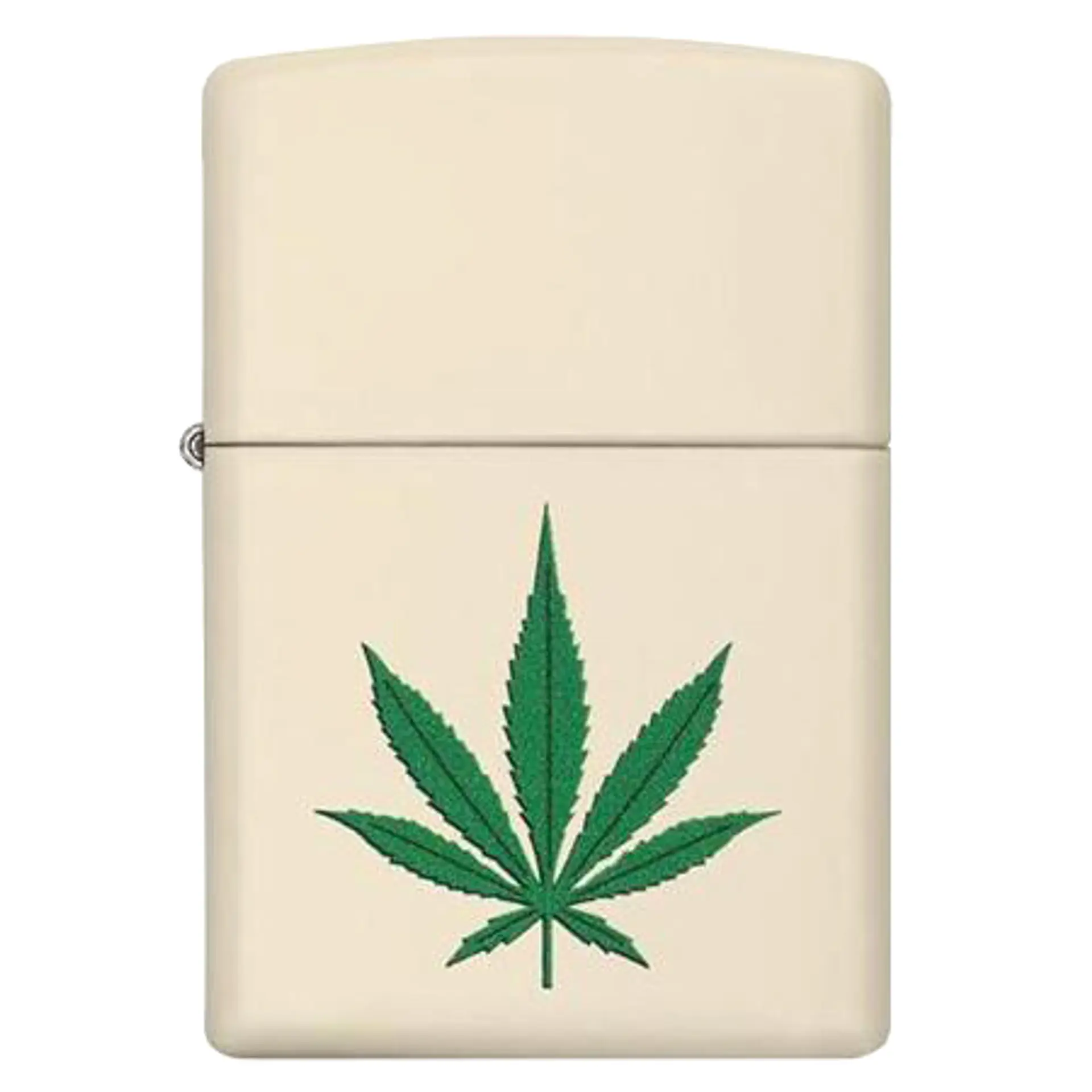 Encendedor Cream Matte Weed Zippo 1