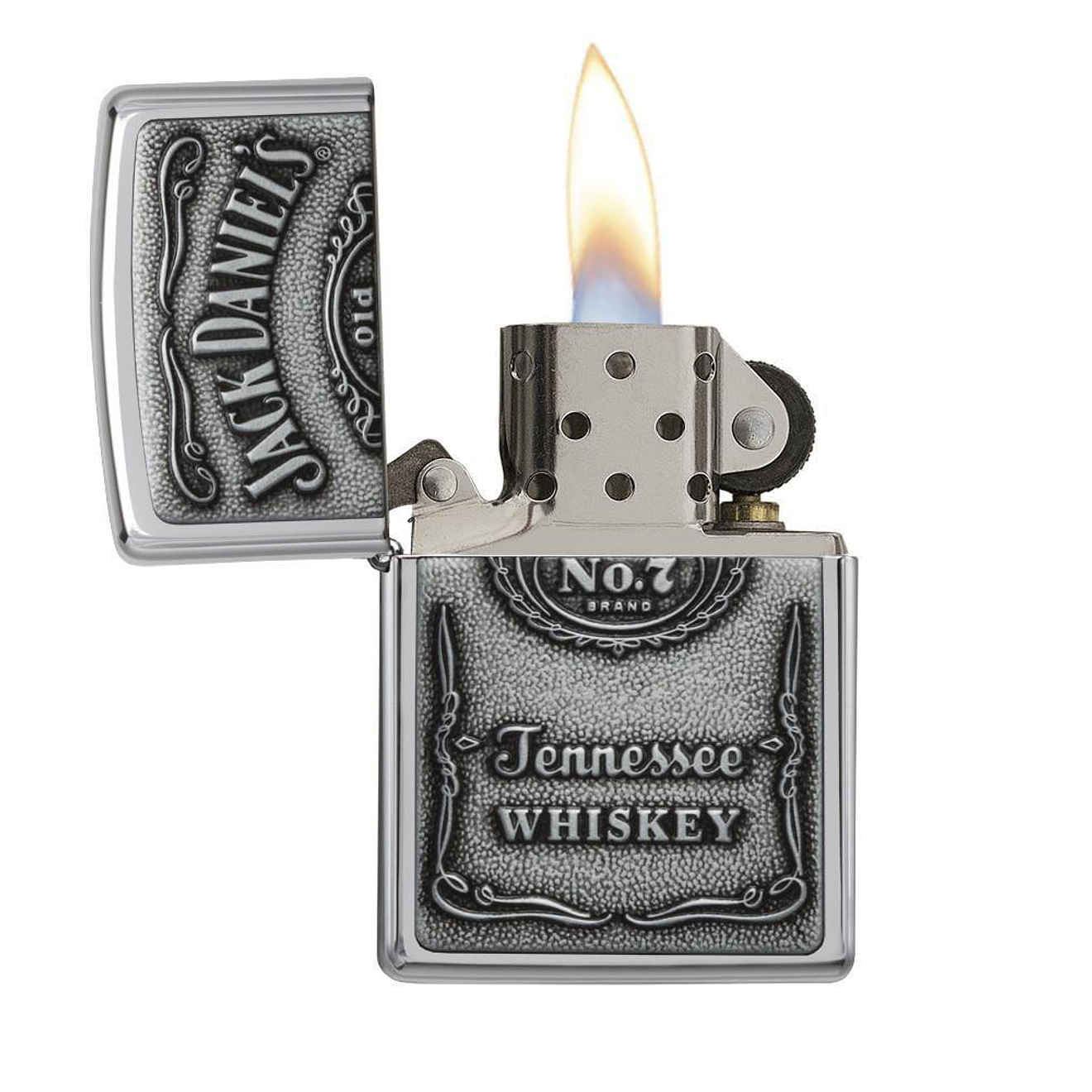 Encendedor Jack Daniel's Plateado Zippo 2
