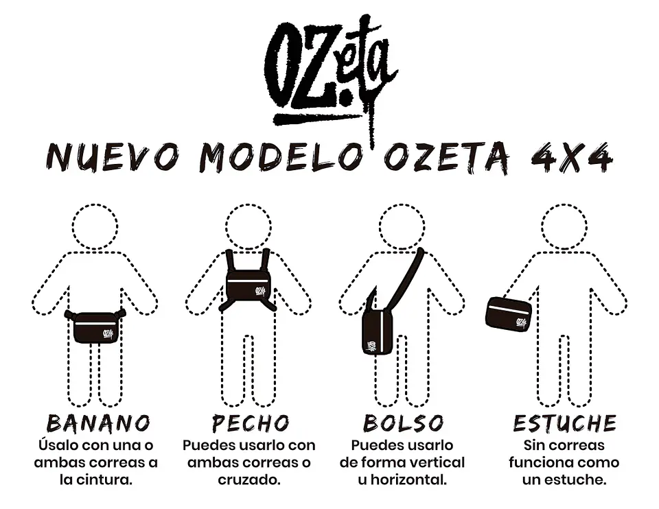 Ozeta Chestbag 4x4 con clave - Anti-olor 8