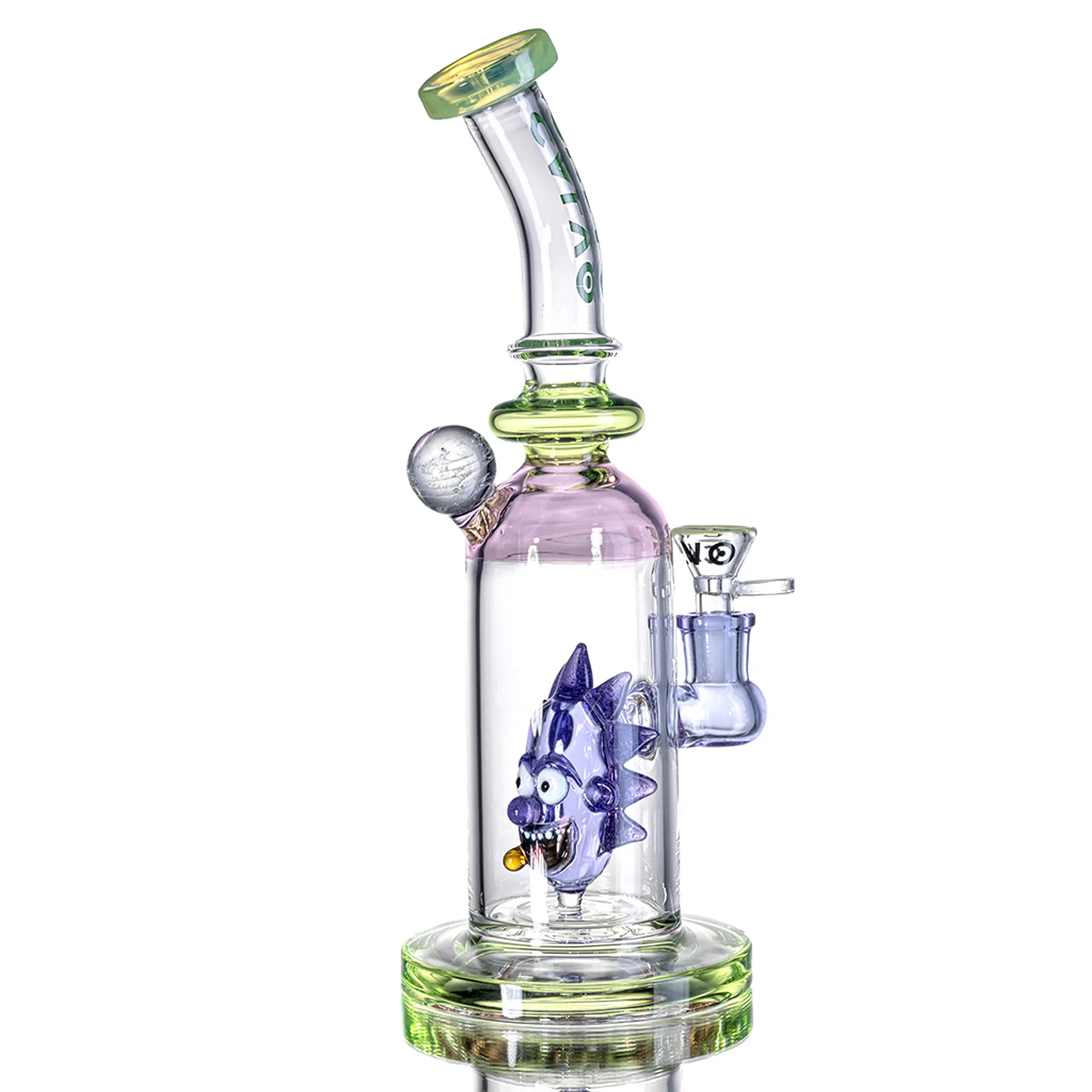 Calvo Glass Bong Rick Sanchez - Purple 26cm 2