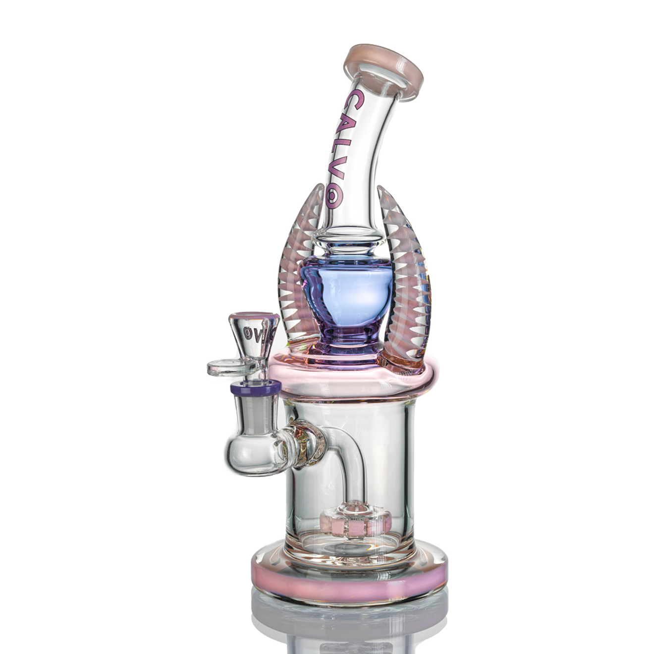 Calvo Glass Bong Doble Cuerno 28cm 1