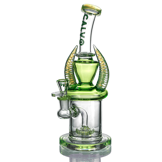 Calvo Glass Bong Doble Cuerno 28cm 2