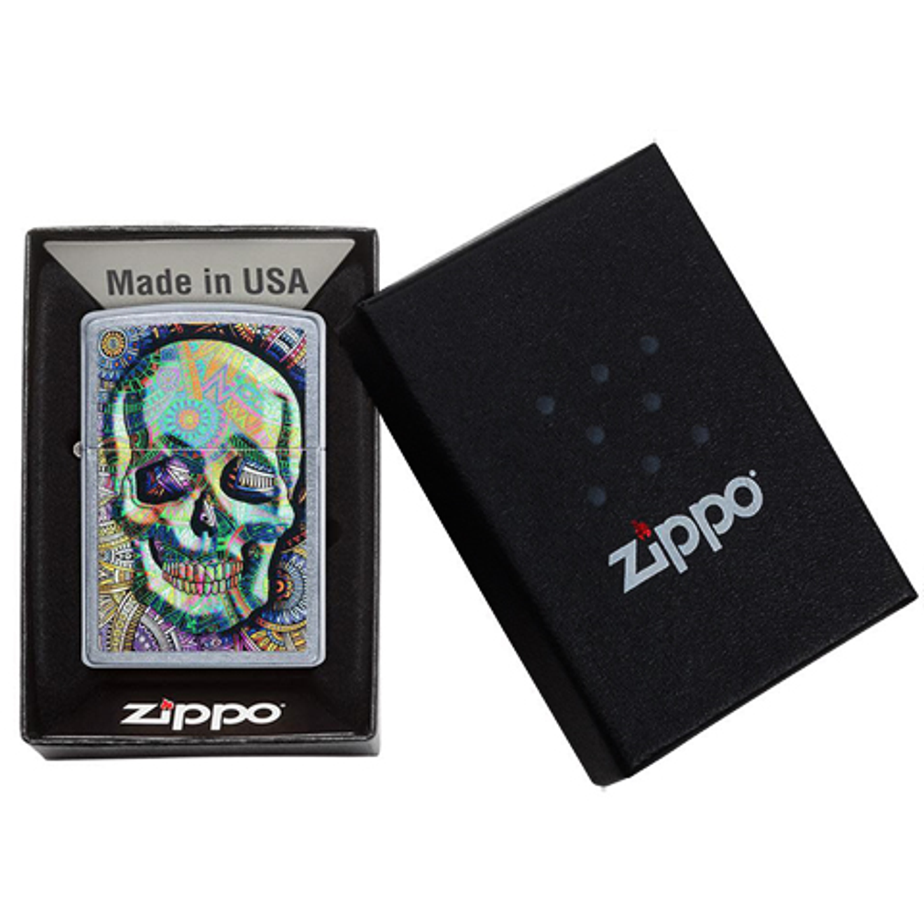 Encendedor Geometric Skull Zippo 2