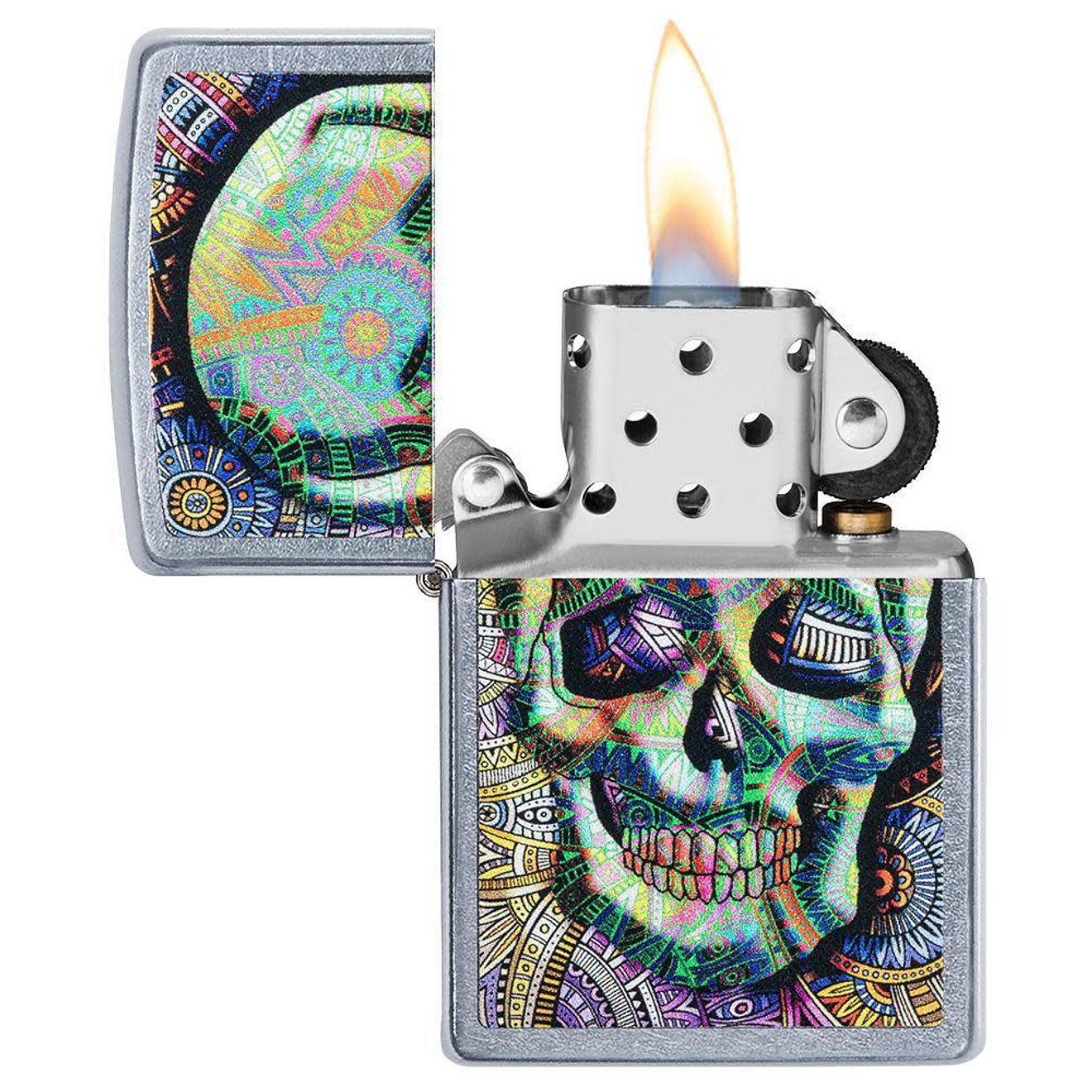 Encendedor Geometric Skull Zippo 3