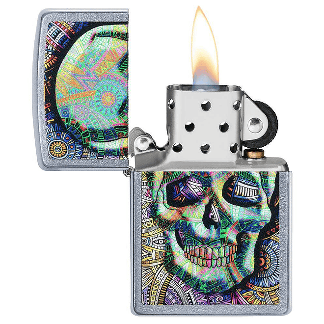 Encendedor Geometric Skull Zippo 3