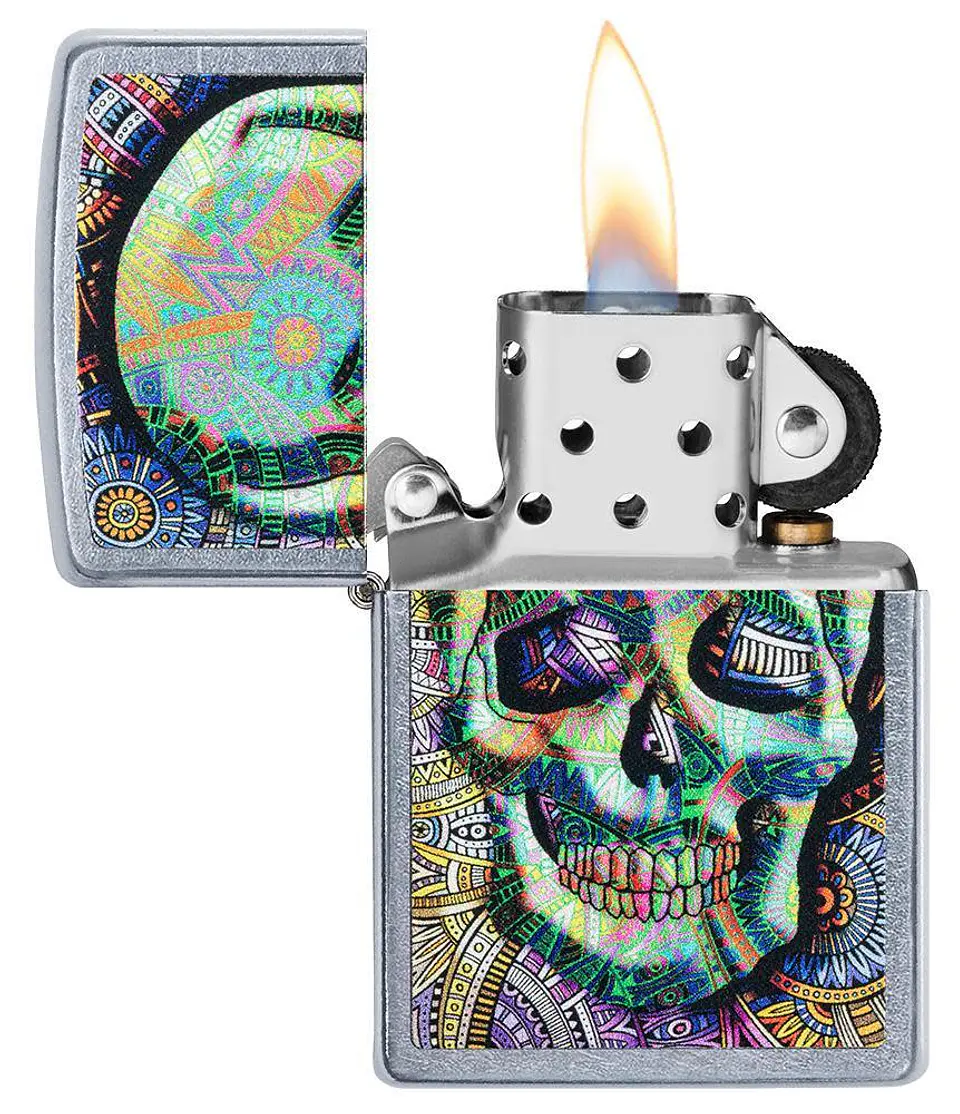 Encendedor Geometric Skull Zippo 3