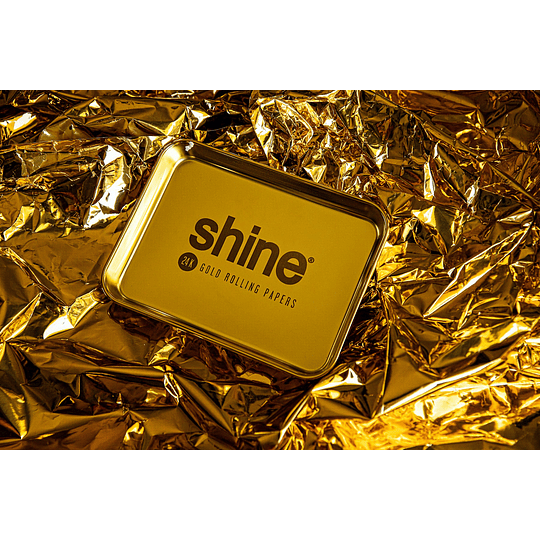 Shine® Gold Rolling Tray - Bandeja Mediana