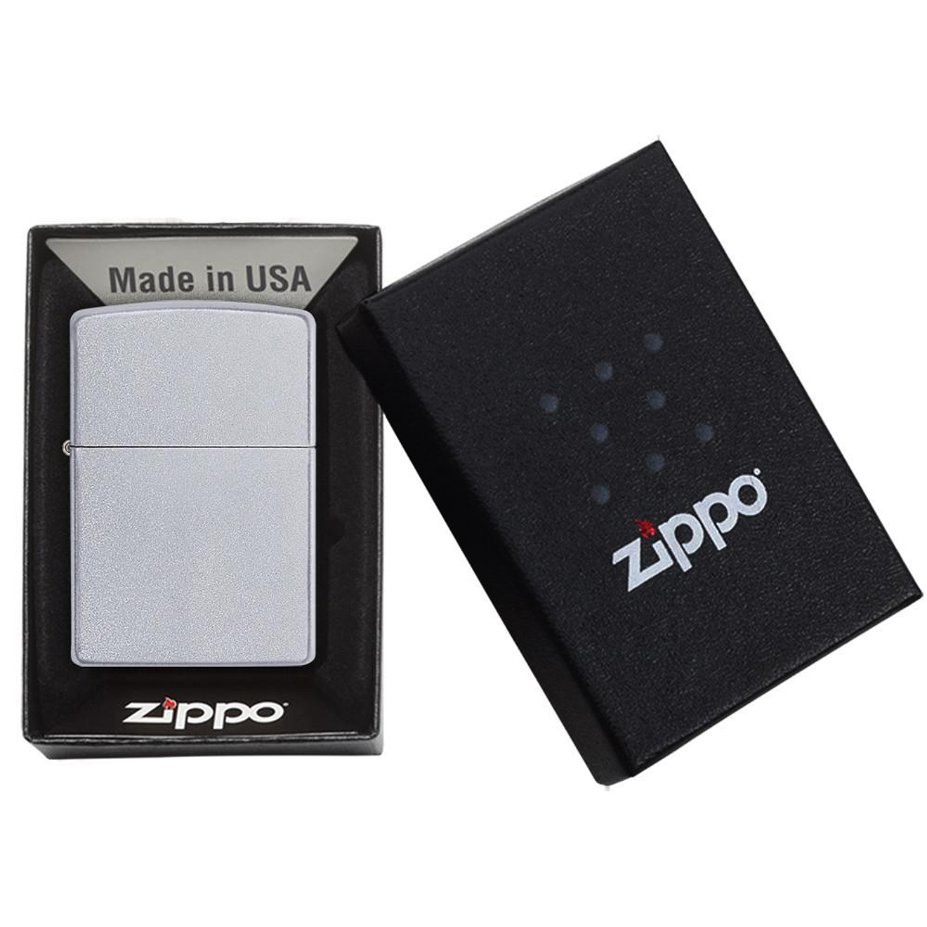 Encendedor Zippo Reg Satin Chrome 4