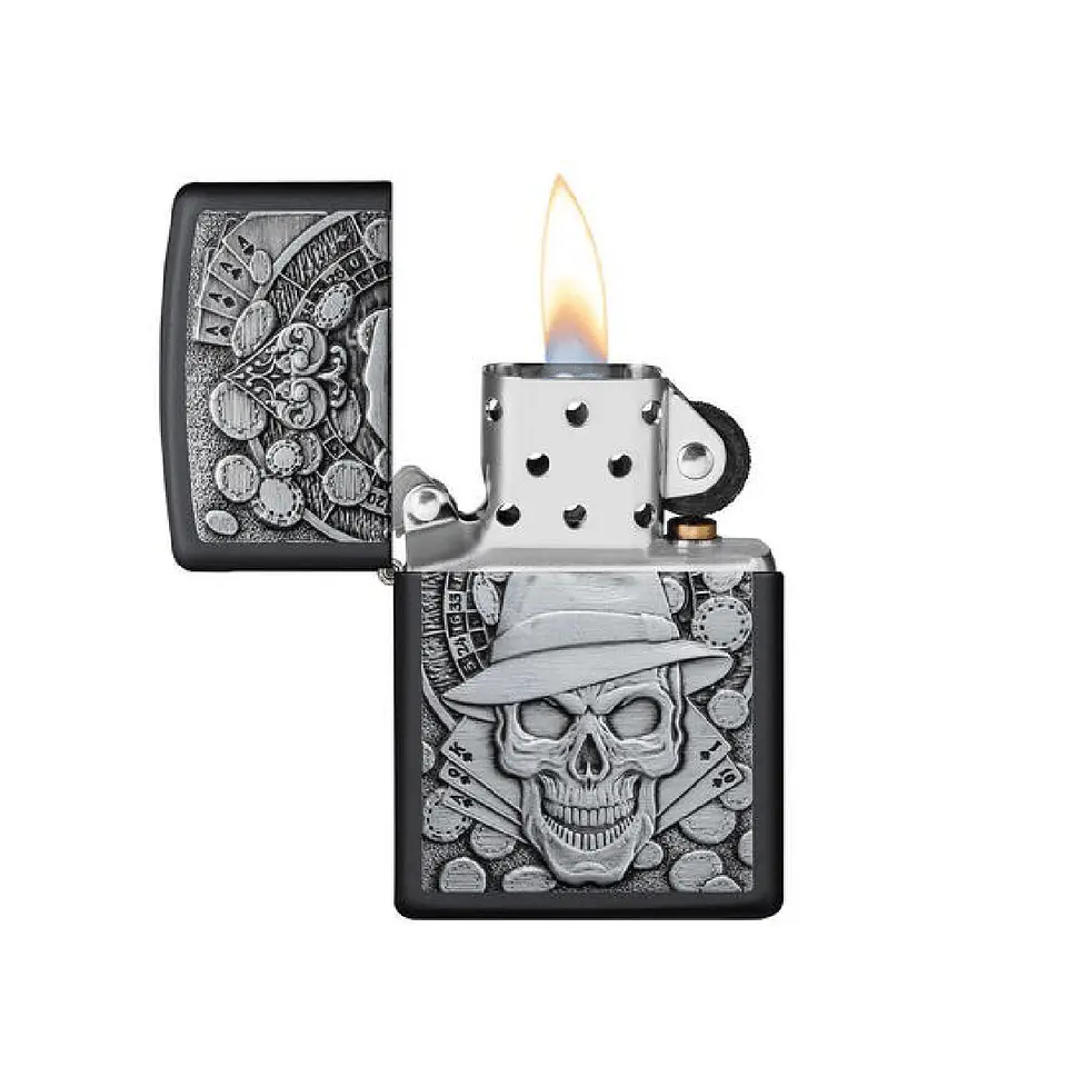 Encendedor Zippo Gambling Skull 2