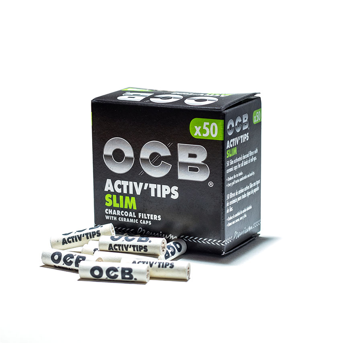 OCB Boquillas filtro de carbón activado 50 uds. 1