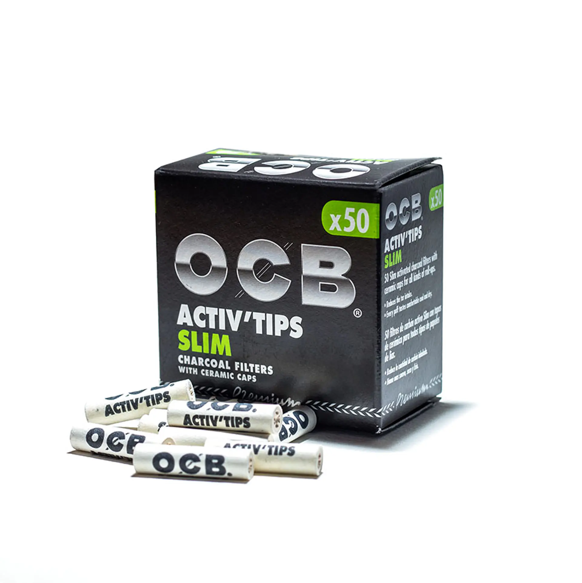 OCB Boquillas filtro de carbón activado 50 uds. 1