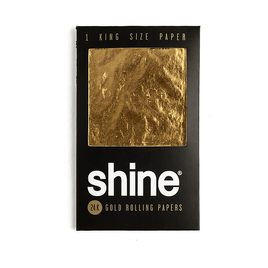 Shine®​ 24K Pack 1 Papelillo de Oro King Size