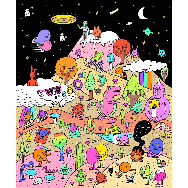 Cuadro Favre Inc Cerro la Campana - 30 x 26 cm 1