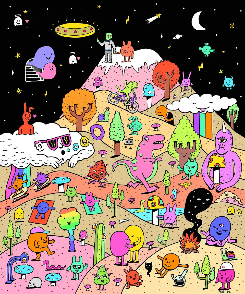 Cuadro Favre Inc Cerro la Campana - 30 x 26 cm 1