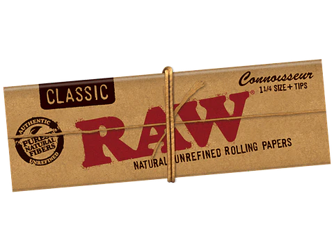 Papelillos Raw Connoisseur 1 1/4 + Tips