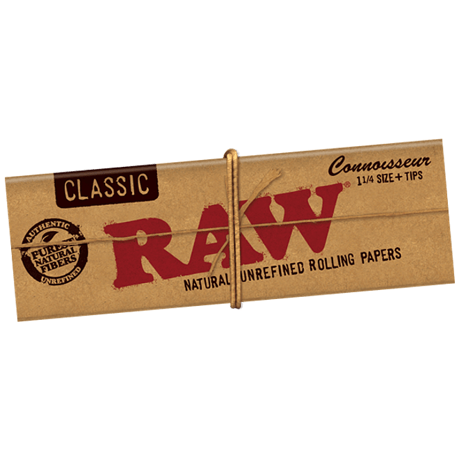 Papelillos Raw Connoisseur 1 1/4 + Tips 1