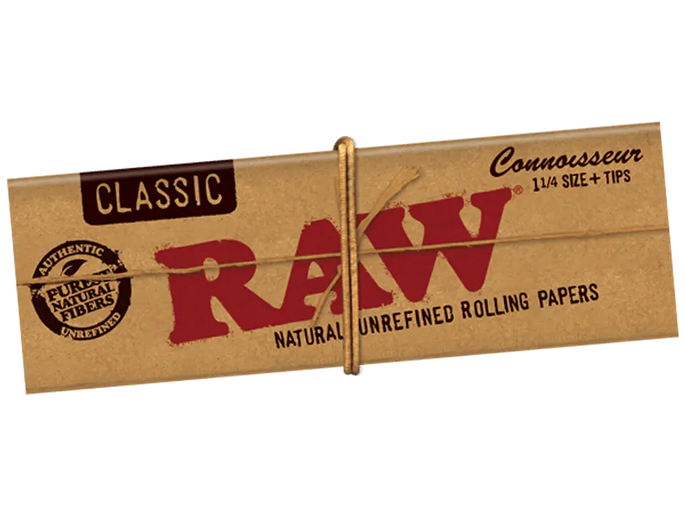 Papelillos Raw Connoisseur 1 1/4 + Tips 1