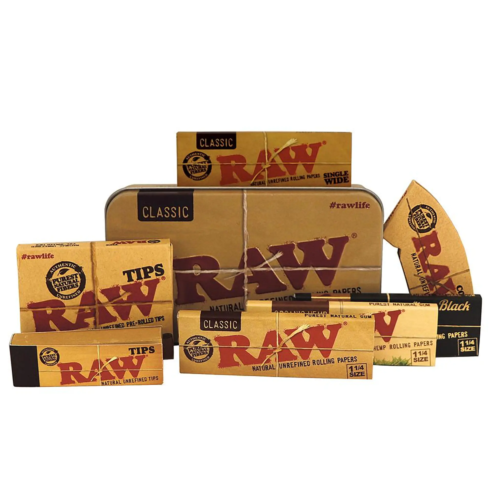 Kit Cajita Metalica RAW Starter Box 1 1/4 1