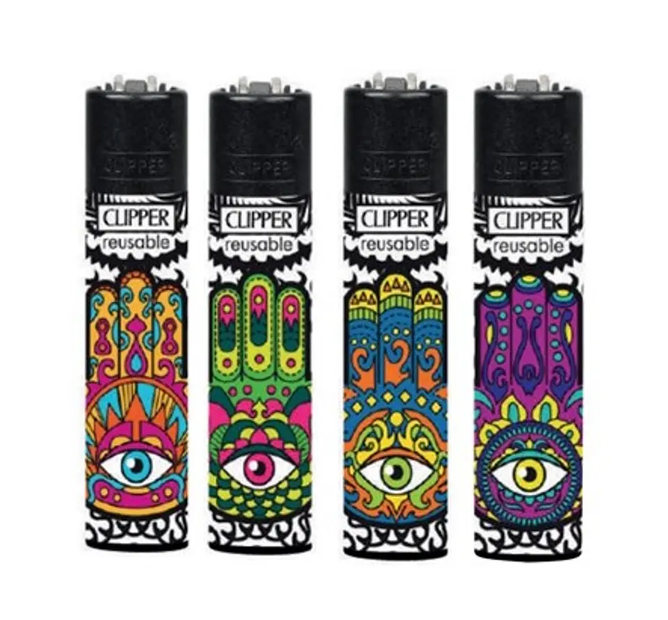 Encendedor Clipper Psycodelic Hand 1