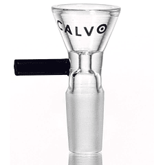 Calvo Glass Quemador Pyrex - Macho 14mm - Black