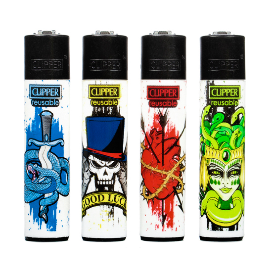 Encendedor Clipper Tattoo Style