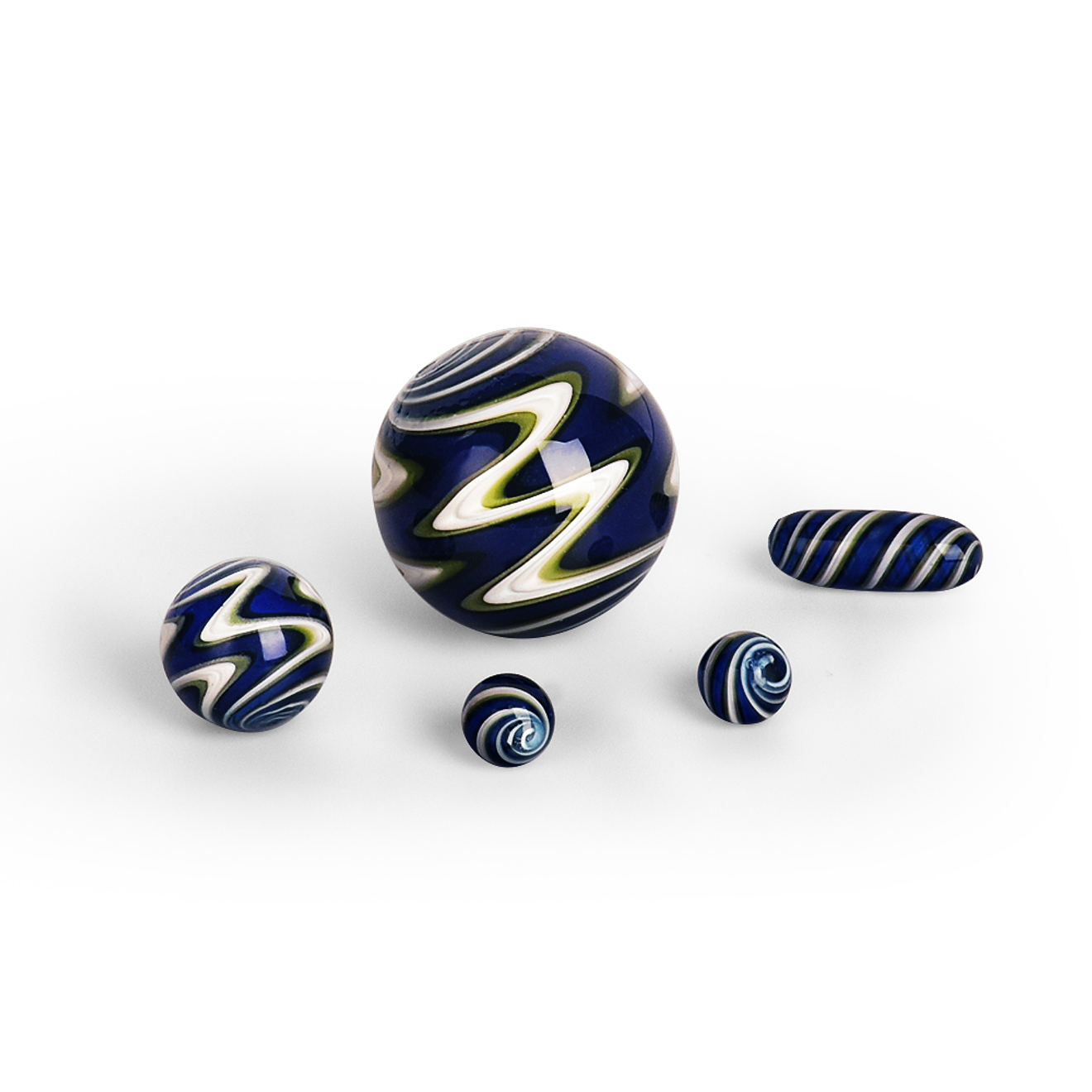 Calvo Glass Terp Slurper Marble Set 9