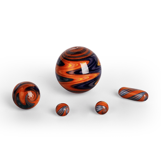 Calvo Glass Terp Slurper Marble Set 8