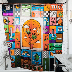 Cortina de baño En volá - Vitral