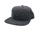 Raw Baseball Cap Flat Brim Snapback Black  - Miniatura 1