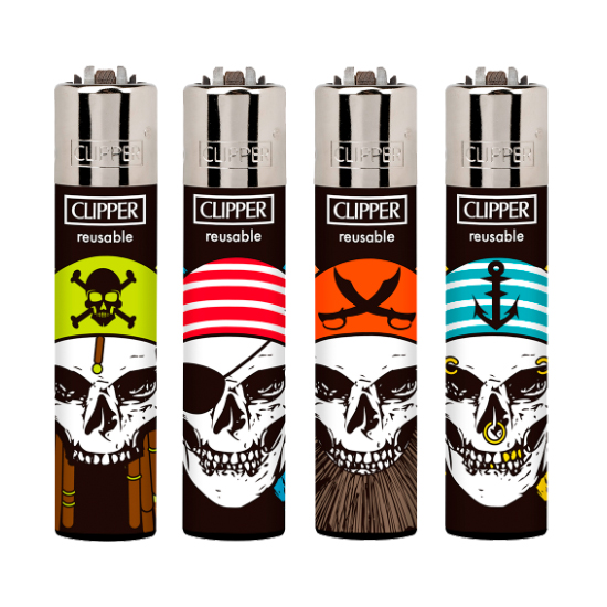 Encendedor Clipper Calavera Pirata