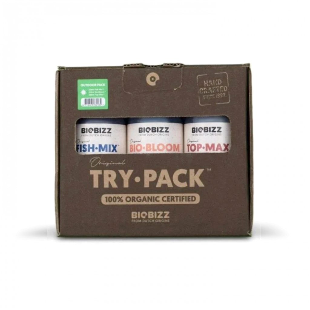 バイオビズ(BioBizz) 4,5L~ Try·Pack Outdoor Biobizz – Kit cultivo exterior 250 ml